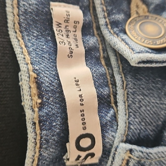 S O Goods for life blue jeans 3/26W JUNIOR - Picture 11 of 11